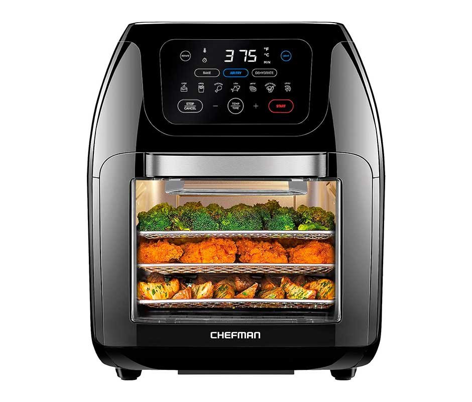 aparencia de Freidora de aire chefman 10 litros