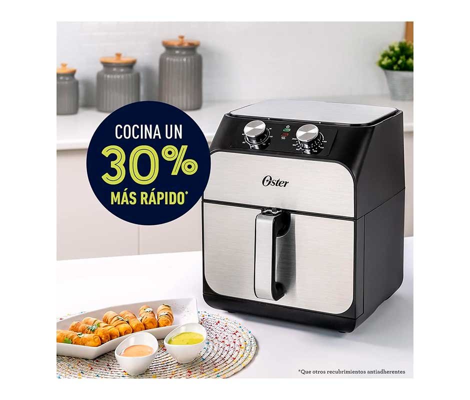 rapidez de la Freidora de Aire Oster 5.5 Litros